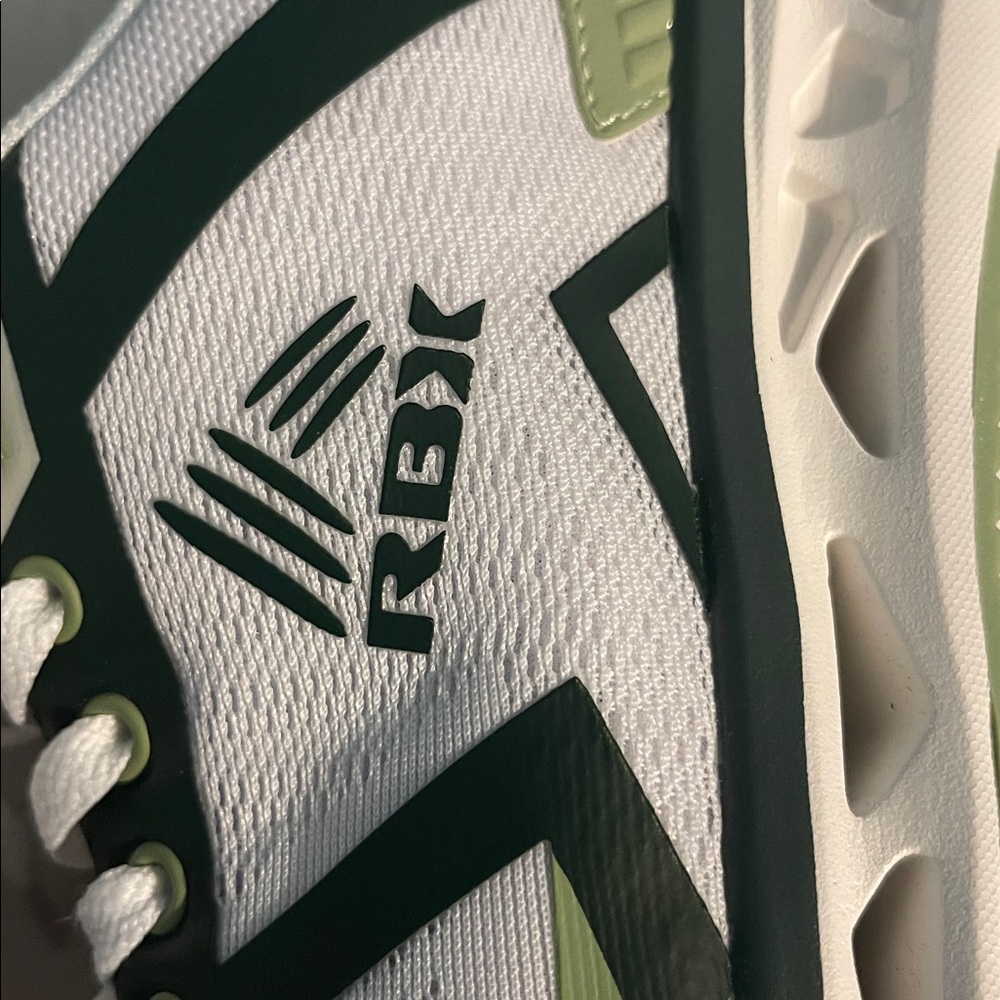 RBX Men's White and Green Athletic Shoes - Picture 15 of 16